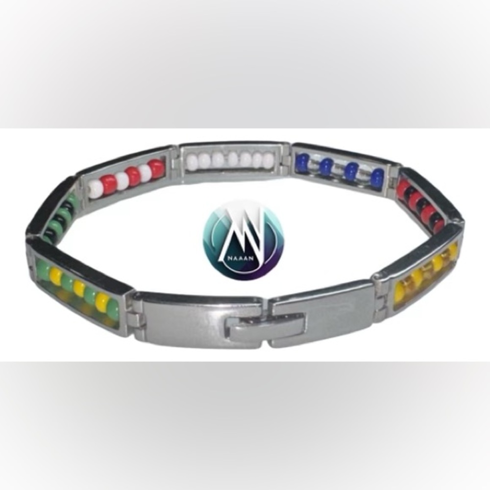 Stainless steel ilde de 7 Potencia africana Bracelet  yoruba religion africana